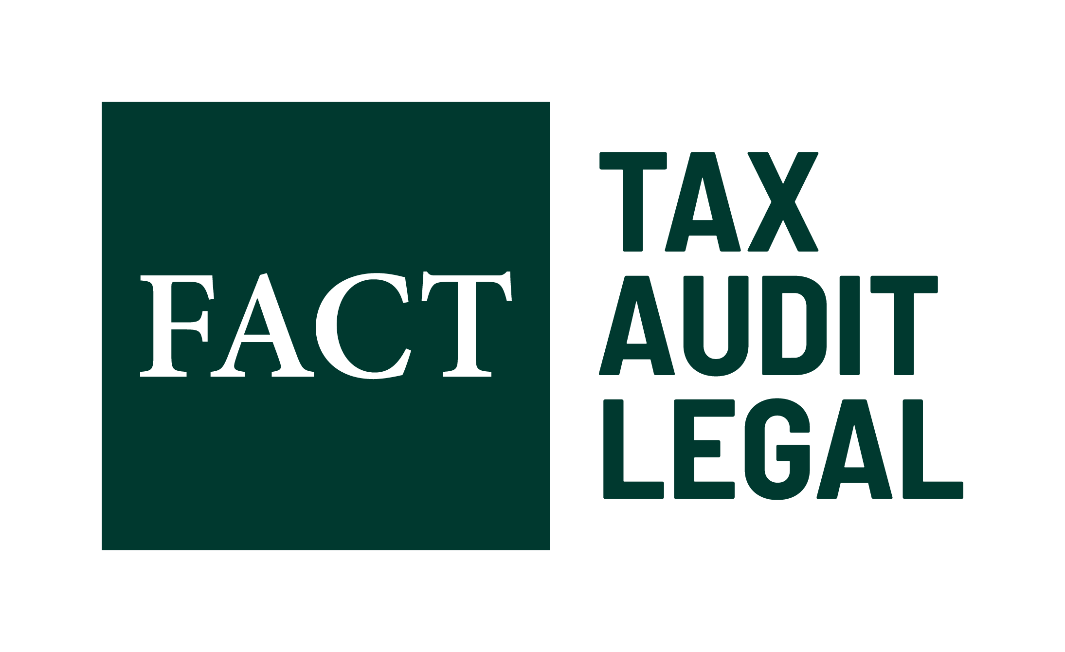 Logo of the company FACT in green.