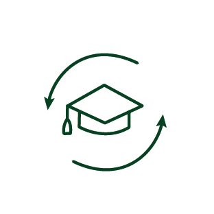 Icon ‚Weiterbildung‘.